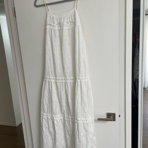 Zara White Cotton Eyelet Sundress - Large